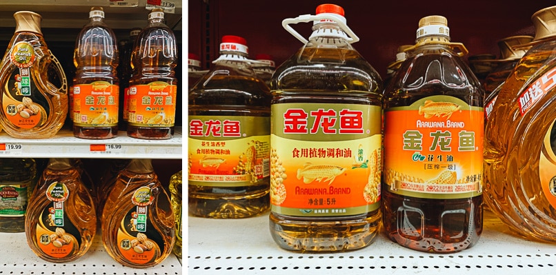 100% pure peanut oil for Chinese cooking