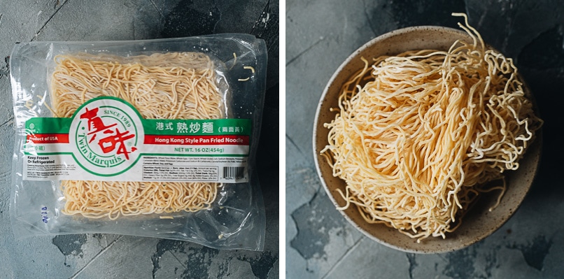 Hong Kong style pan fried noodles