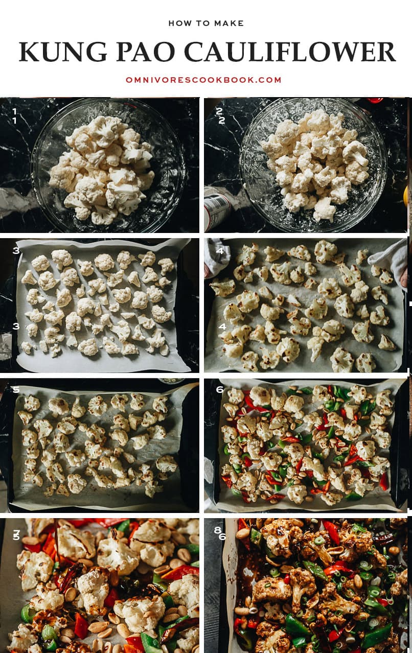 How to make kung pao cauliflower step-by-step