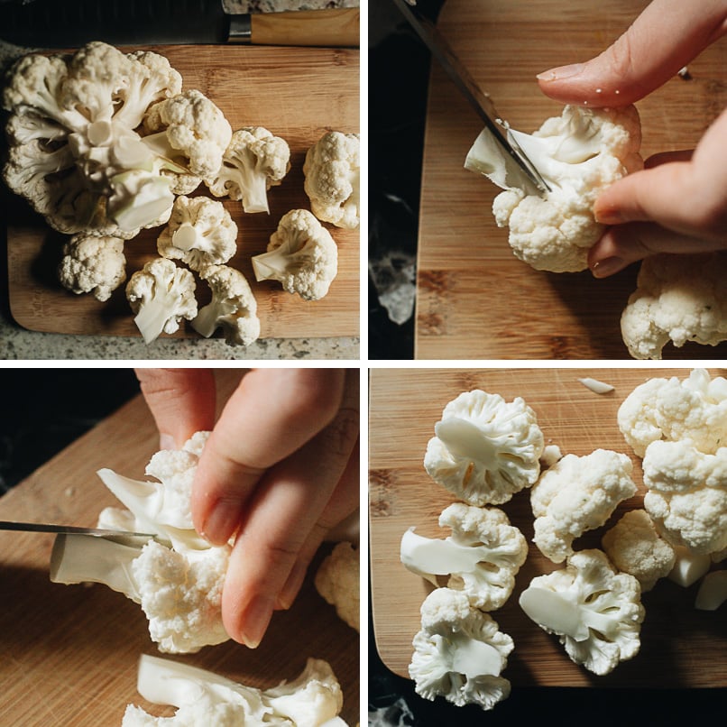 How to cut cauliflower for roasting