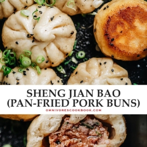 Try this recipe for sheng jian bao (Shanghai pan fried buns) - super juicy and incredibly flavorful pork stuffed into a fluffy yet crispy pan-fried wrapper that satisfies on every level.