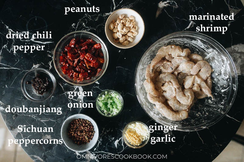 How to prep for Sichuan shrimp stir fry