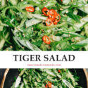 If you’re looking for a super quick and easy veggie dish, make this authentic Chinese tiger salad for a tasty and refreshing addition to your meal!