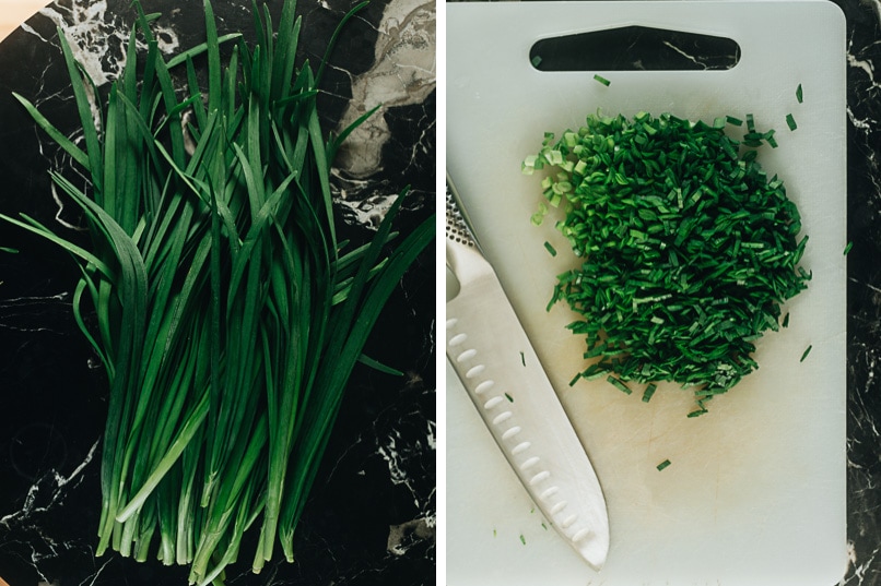 Chinese chives and how to cut them
