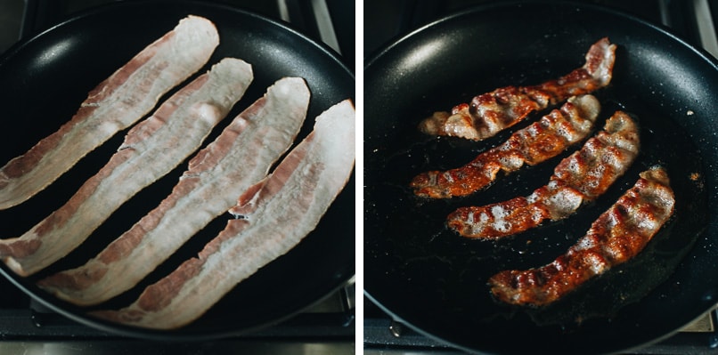 How to pan fry bacon