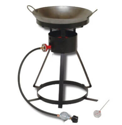 24-Inch Portable Propane Outdoor Cooker with 18-Inch Steel Wok